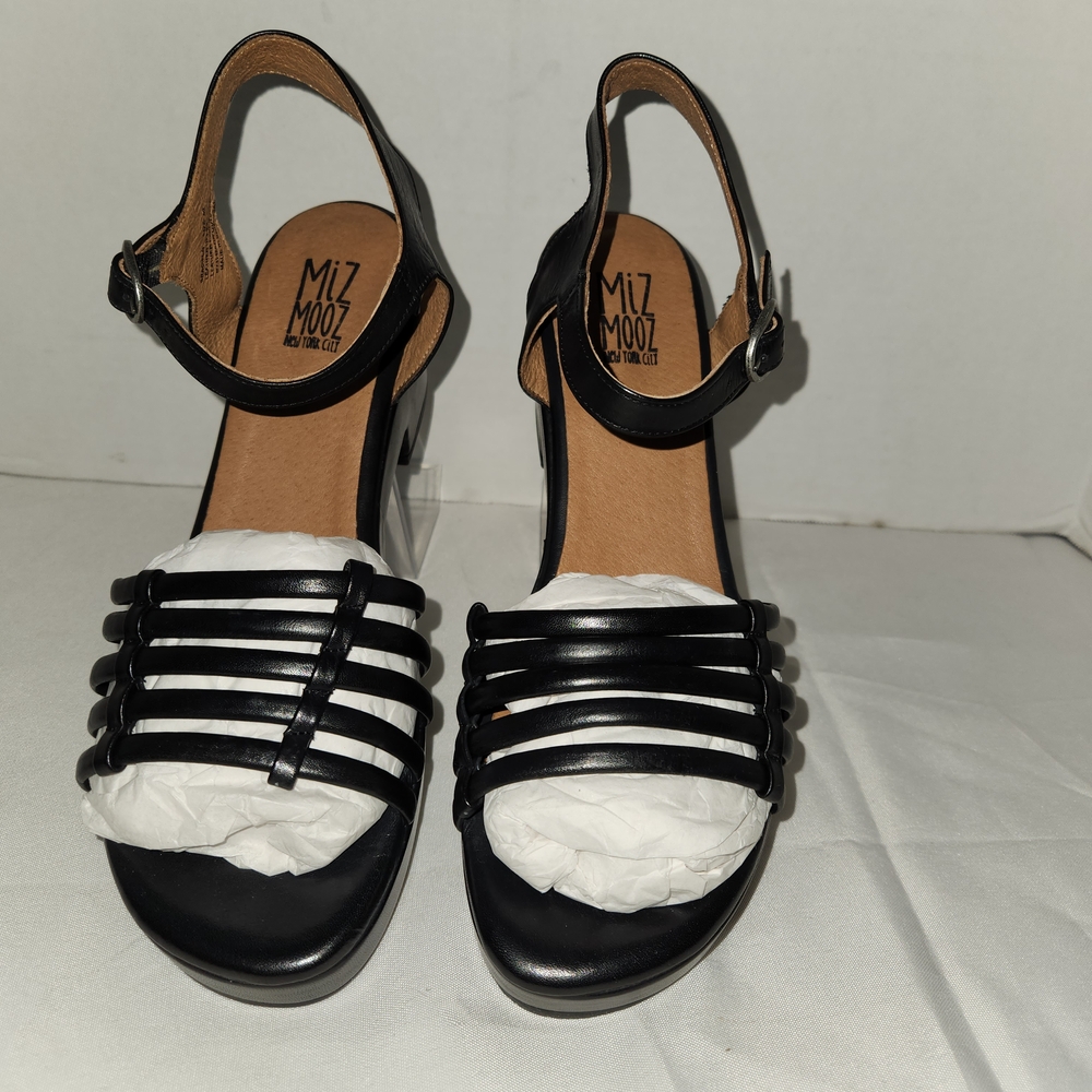 Miz Mooz Black Heels Classic Slingback